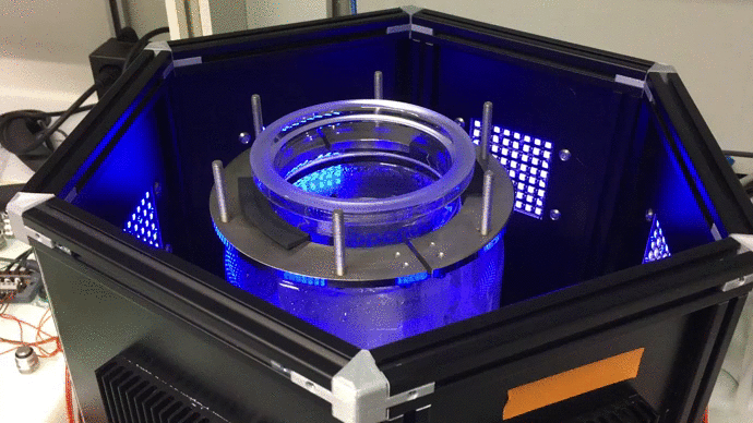Optogenetic bioreactor