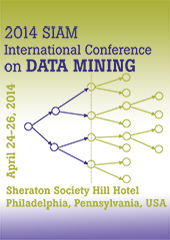 Enlarged view: Logo of 2014 SIAM conference on Data Mining